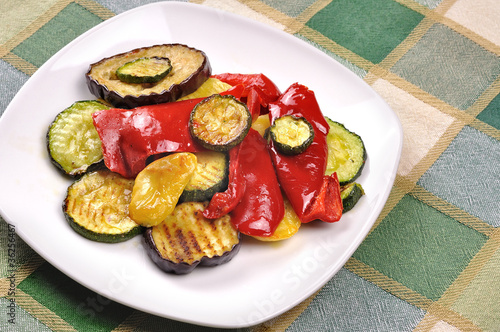 Photo: Grilled vegetables with olive oil Grilled vegetables with olive oil