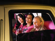 Women in limousine