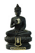 Old Buddha statue isolated on white background