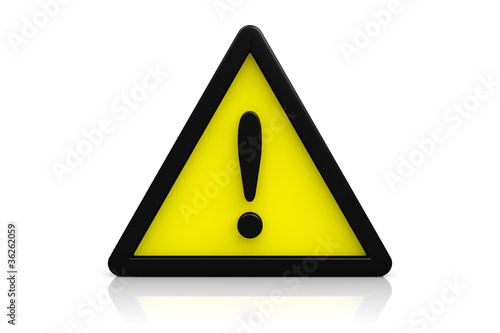 Illustration: Yellow Warning Sign 4 Yellow Warning Sign 4
