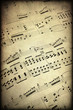 Musical score, texture retro