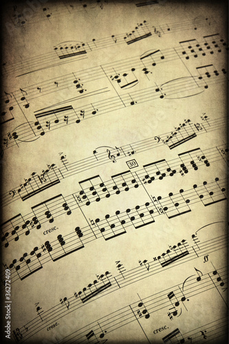 Photo: Musical score, texture retro Musical score, texture retro