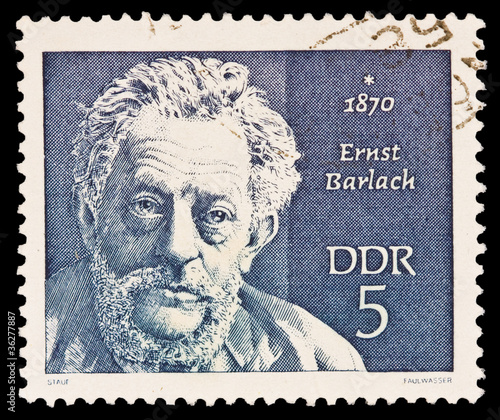 Photo: Germany shows 1870 Ernst Barlach, circa 1970 Germany shows 1870 Ernst Barlach, circa 1970