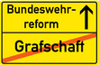 Schild Bundeswehrreform Grafschaft