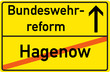 Schild Bundeswehrreform Hagenow