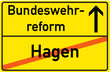 Schild Bundeswehrreform Hagen