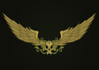 Vector: Skull with wings Skull with wings