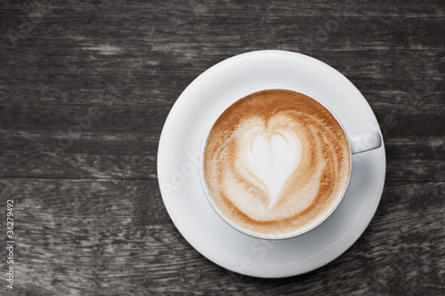 Foto: Cappuccino mit Herz Cappuccino mit Herz