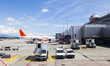 Photo: Runway in Geneva Airport Runway in Geneva Airport