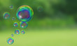 bulles avec reflets muticolor