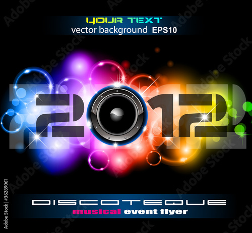 Vector: Colorful New Year Celebration Background Colorful New Year Celebration Background