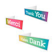 Thank you - grateful bubbles (vector)
