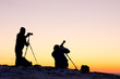 Naturfotograf bei der Arbeit