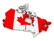 Illustration: 3D Map of Canada 3D Map of Canada