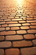 Brick pattern of pavement