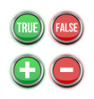 Illustration: true false positive negative buttons true false positive negative buttons