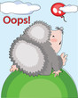 Hedgehog and flying balloon,oops.