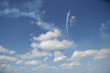 Airshow jet planes in the distance