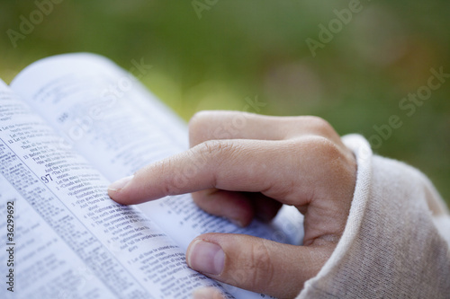 Photo: Woman Reading the Bible. Woman Reading the Bible.