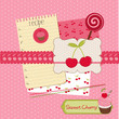 Scrapbook design elements - Sweet Cherry and Desserts in vector Scrapbook design elements - Sweet Cherry and Desserts in vector