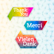 Thank you - grateful bubbles (vector)