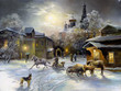 Rural landscape, oil on a canvas