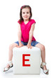 little kid on the block with letter little kid on the block with letter