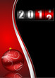 new year illustration with counter and christmas ball new year illustration with counter and christmas ball