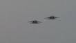 F-15 Falcon fighter planes slow motion fly by