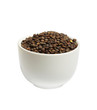 Bowl of dry french green puy lentils, isolated Bowl of dry french green puy lentils, isolated