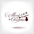 Merry Christmas text vector
