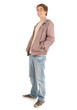 Photo: young man in casual jacket with hands in pocket, full length young man in casual jacket with hands in pocket, full length