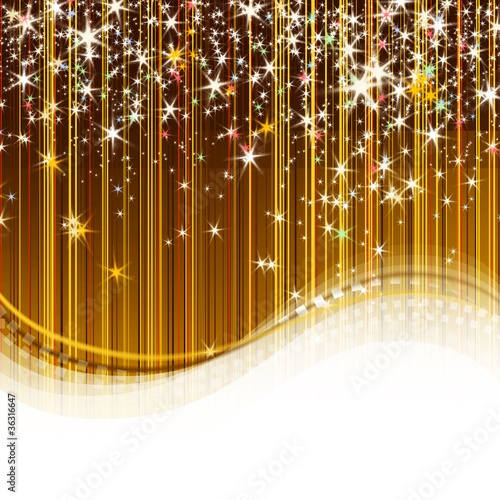 Illustration: Goldener Hintergrund mit Sterne Goldener Hintergrund mit Sterne