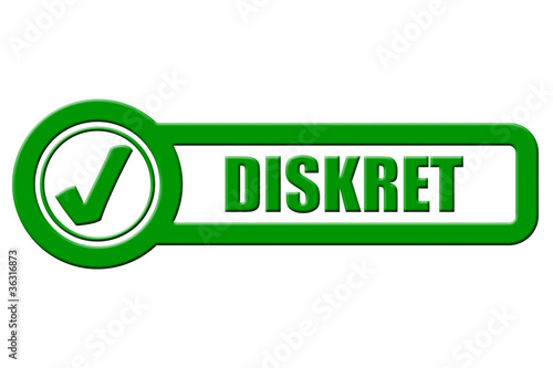 Illustration: Checkbox grün rel DISKRET Checkbox grün rel DISKRET