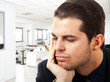 Thoughtful businessman