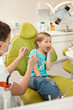 girl in dentist office