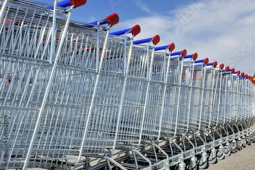 Photo: Shopping carts Shopping carts