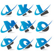 Swoosh Alphabet Set2