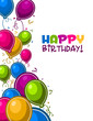 Vector: Happy Birthday with Balloons Happy Birthday with Balloons