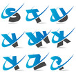 Swoosh Alphabet Set3