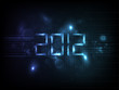 Happy new year 2012. Vector illustration.