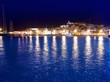 Ibiza island Eivissa town night view Ibiza island Eivissa town night view
