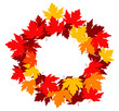 Autumnal leaves frame Autumnal leaves frame