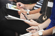 People writing