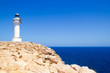 Barbaria Cape lighthouse in formentera island