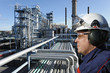 chemical worker and oil refinery