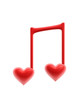 heart and music symbol