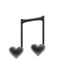 heart and music symbol
