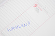 Wahlen Termin im Kalender notiert