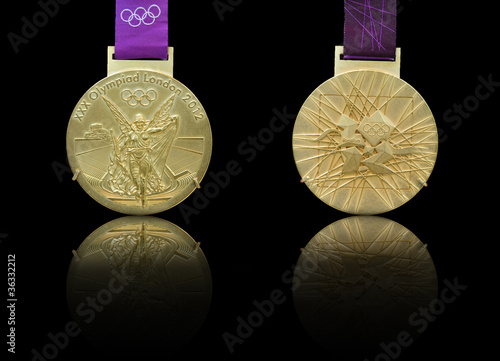 Photo: London 2012 Olympics Gold Medal design London 2012 Olympics Gold Medal design